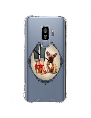 Coque Samsung S9 Plus Lady Jambes Chien Bulldog Dog Transparente - Maryline Cazenave