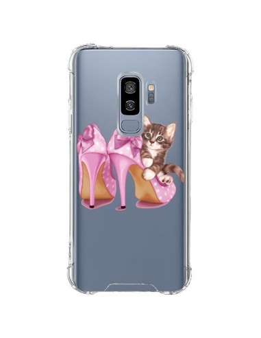 Coque Samsung S9 Plus Chaton Chat Kitten Chaussures Shoes Transparente - Maryline Cazenave