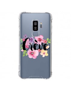 Coque Samsung S9 Plus Crève Fleurs Transparente -...