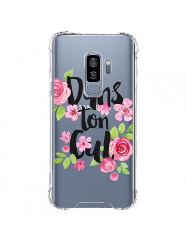Coque Samsung S9 Plus Dans Ton Cul Fleurs Transparente - Maryline Cazenave
