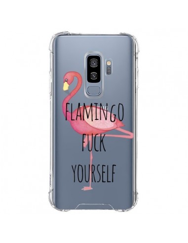Coque Samsung S9 Plus Flamingo Fuck Transparente - Maryline Cazenave