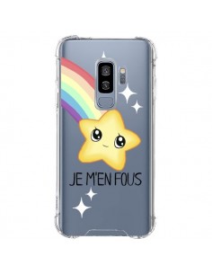 Coque Samsung S9 Plus Etoile Je M'en Fous Transparente -...