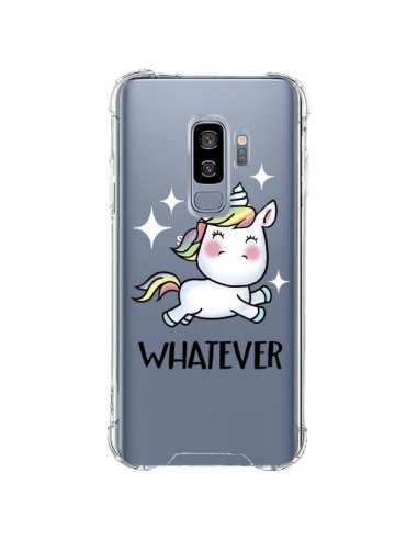 Coque Samsung S9 Plus Licorne Whatever Transparente - Maryline Cazenave