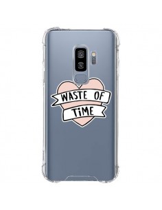 Coque Samsung S9 Plus Waste Of Time Transparente -...