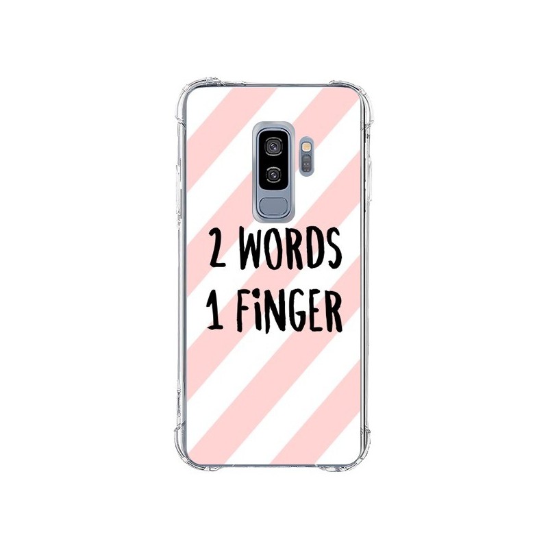 Coque Samsung S9 Plus 2 Words 1 Finger - Maryline Cazenave