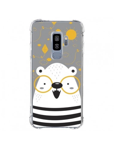 Coque Samsung S9 Plus Ours à lunettes - Maria Jose Da Luz