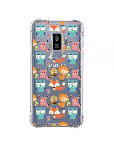 Coque Samsung S9 Plus Renard Ecureuil Lapin Hibou Transparente - Maria Jose Da Luz