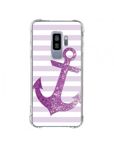 Coque Samsung S9 Plus Ancre Rose Navire - Monica Martinez