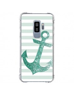 Coque Samsung S9 Plus Ancre Vert Navire - Monica Martinez