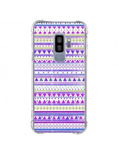 Coque Samsung S9 Plus Bandana Violet Azteque - Monica...