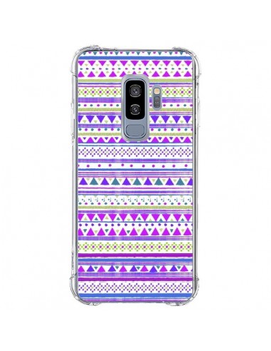 Coque Samsung S9 Plus Bandana Violet Azteque - Monica Martinez