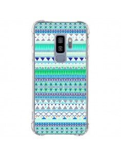 Coque Samsung S9 Plus Chenoa Bleu Azteque - Monica Martinez