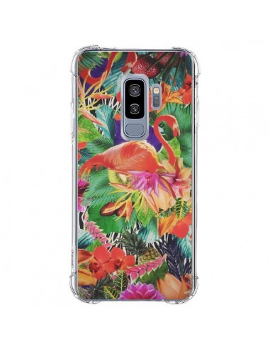 Coque Samsung S9 Plus Tropical Flamant Rose - Monica Martinez