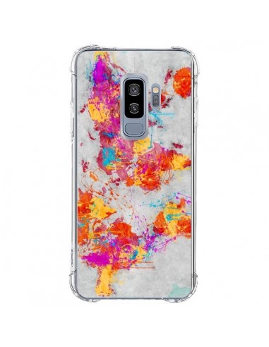 Coque Samsung S9 Plus Terre Map Monde Mother Earth Crying - Maximilian San