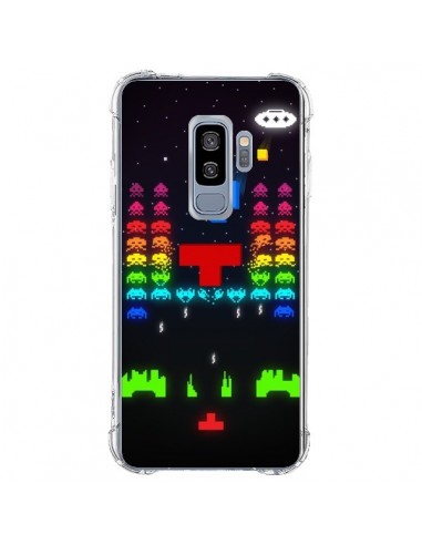 Coque Samsung S9 Plus Invatris Space Invaders Tetris Jeu - Maximilian San