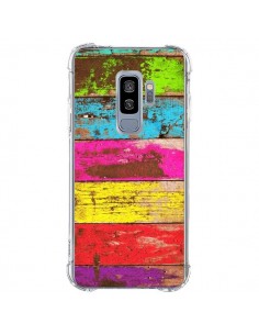 Coque Samsung S9 Plus Bois Coloré Vintage - Maximilian San
