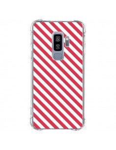 Coque Samsung S9 Plus Bonbon Candy Rose et Blanche Rayée...