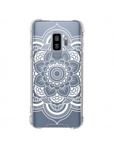 Coque Samsung S9 Plus Mandala Blanc Azteque Transparente...