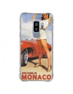 Coque Samsung S9 Plus Welcome to Monaco Vintage Pin Up -...