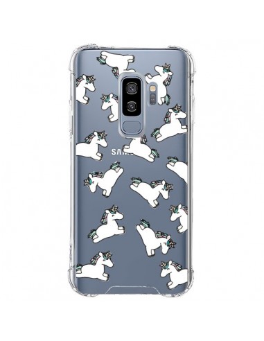 Coque Samsung S9 Plus Licorne Crinière Transparente - Nico