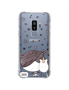 Coque Samsung S9 Plus Petite Fille et Licorne I Believe...
