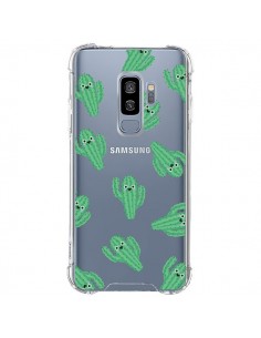 Coque Samsung S9 Plus Chute de Cactus Smiley Transparente...