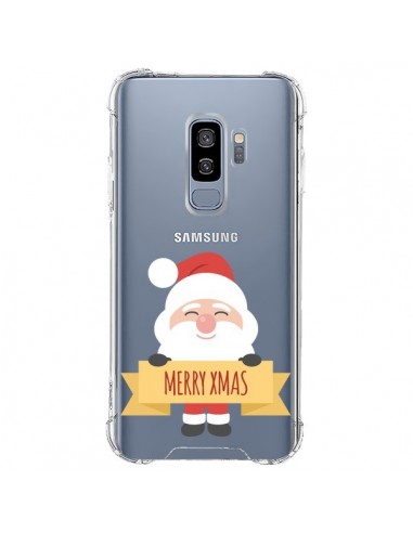 Coque Samsung S9 Plus Père Noël Merry Christmas transparente - Nico