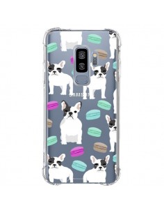 Coque Samsung S9 Plus Chiens Bulldog Français Macarons...