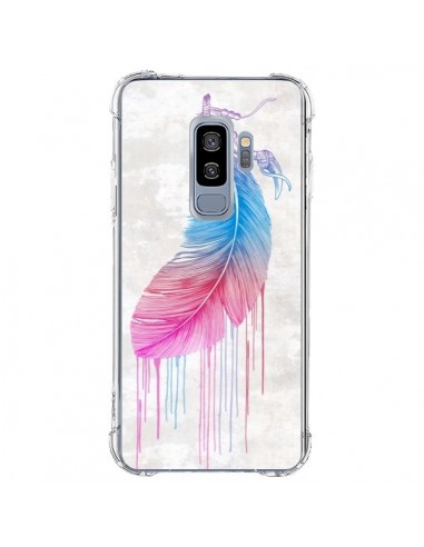 Coque Samsung S9 Plus Plume arc-en-ciel - Rachel Caldwell