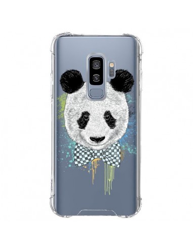 Coque Samsung S9 Plus Panda Noeud Papillon Transparente - Rachel Caldwell