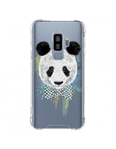 Coque Samsung S9 Plus Panda Noeud Papillon Transparente - Rachel Caldwell