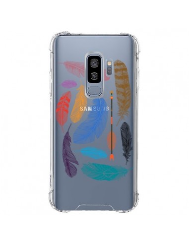 Coque Samsung S9 Plus Plume Feather Couleur Transparente - Rachel Caldwell