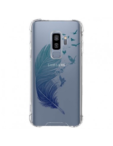 Coque Samsung S9 Plus Plume Feather Fly Away Transparente - Rachel Caldwell
