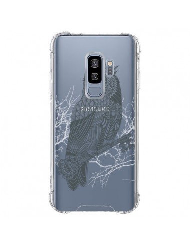 Coque Samsung S9 Plus Owl King Chouette Hibou Roi Transparente - Rachel Caldwell
