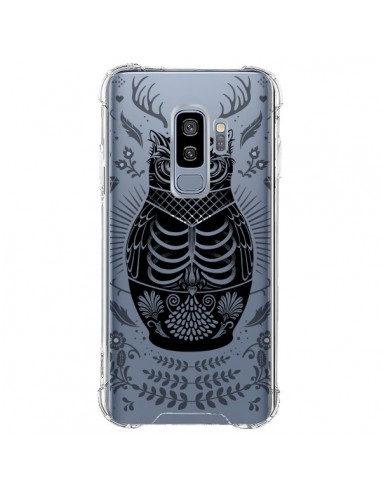 Coque Samsung S9 Plus Owl Chouette Hibou Squelette Transparente - Rachel Caldwell
