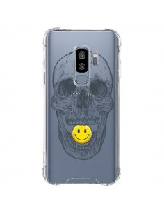 Coque Samsung S9 Plus Tête de Mort Smiley Transparente -...