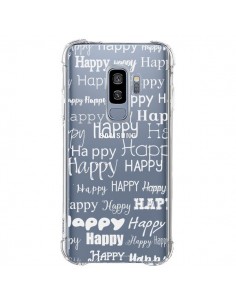 Coque Samsung S9 Plus Happy Happy Blanc Transparente - R...