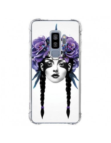 Coque Samsung S9 Plus Fille Fleurs Warrior - Ruben Ireland