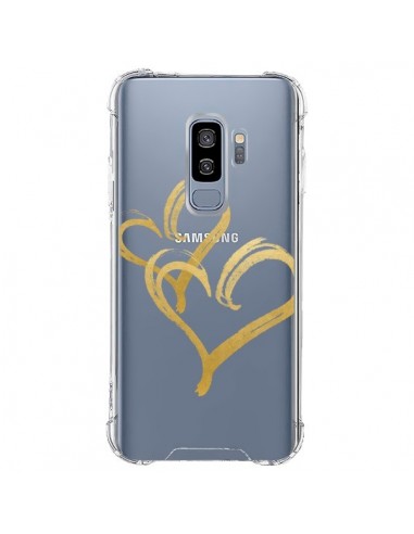 Coque Samsung S9 Plus Deux Coeurs Love Amour Transparente - Sylvia Cook