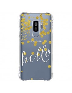 Coque Samsung S9 Plus Hello, Bonjour Transparente -...