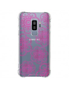 Coque Samsung S9 Plus Pink Doodle Flower Mandala Rose...