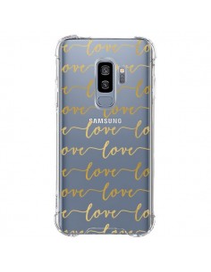Coque Samsung S9 Plus Love Amour Repeating Transparente -...