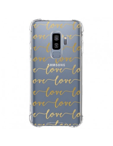 Coque Samsung S9 Plus Love Amour Repeating Transparente - Sylvia Cook