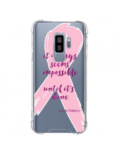 Coque Samsung S9 Plus It always seems impossible, cela semble toujours impossible Transparente - Sylvia Cook