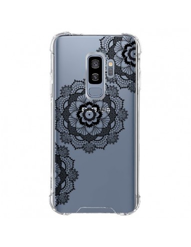 Coque Samsung S9 Plus Triple Mandala Noir Black Transparente - Sylvia Cook