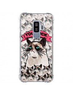 Coque Samsung S9 Plus Chat Grumpy Cat - You Suck - Sara...