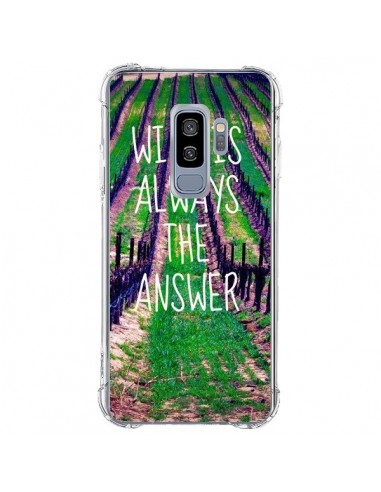 Coque Samsung S9 Plus Wine is always the answer Vin - Tara Yarte