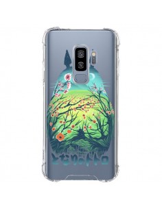 Coque Samsung S9 Plus Totoro Manga Flower Transparente -...