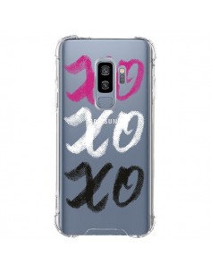 Coque Samsung S9 Plus XoXo Rose Blanc Noir Transparente -...