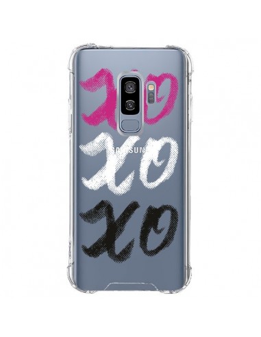 Coque Samsung S9 Plus XoXo Rose Blanc Noir Transparente - Yohan B.